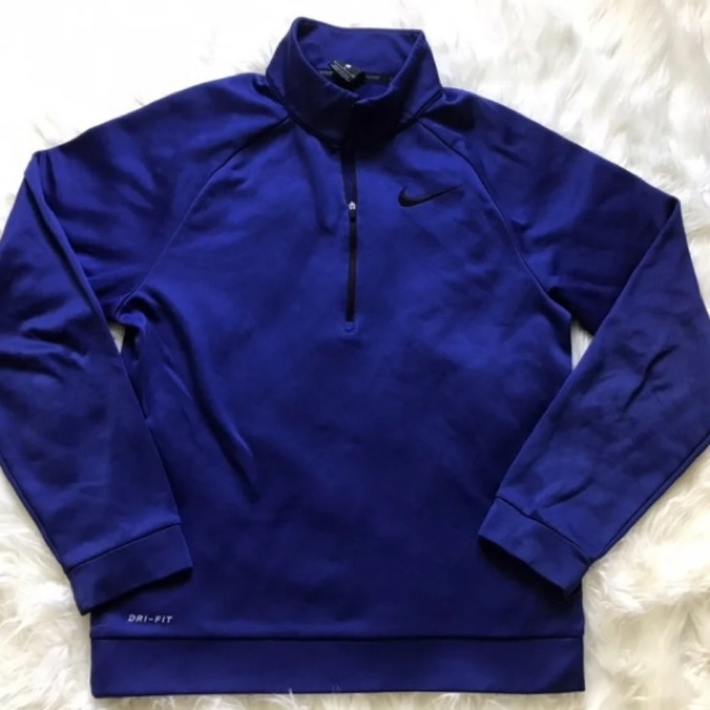 Nike Men Size Small Long Sleeve Sweater 
Blue